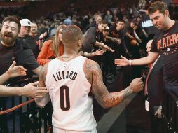 Damian Lillard salió como héroe después de aportar 30 puntos en el triunfo de los Trail Blazers. AFP / S. Dykes