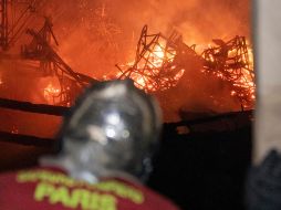 Así vieron los bomberos el incendio en Notre Dame