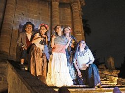 La obra toma como escenario al Panteón de Belén (calle Belén 684, Centro de Guadalajara) para hacer una dura crítica contra los vicios de la humanidad. CORTESÍA