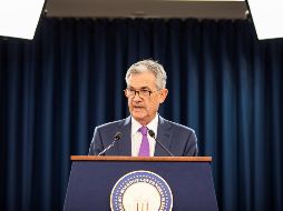 El presidente de la Reserva Federal (Fed), Jerome Powell, ofrece una rueda de prensa tras una reunión del Comité Federal de Mercado Abierto (FOMC), en Washington. EFE/ARCHIVO