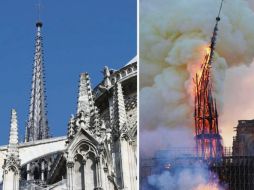 Antes y después de la aguja de Notre Dame. ESPECIAL