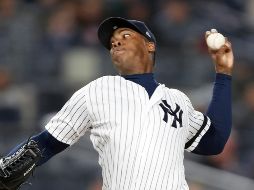 El relevista del juego fue Aroldis Champman. AP