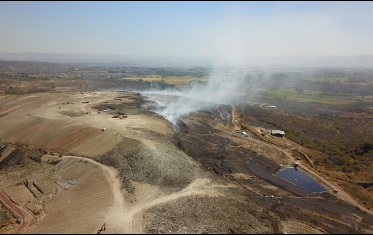 En el vertedero aún trabajan este jueves 134 elementos. ESPECIAL/Protección Civil Jalisco