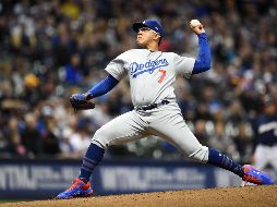 Urías se consolida como uno de los abridores de la novena de Los Ángeles. AFP/S. Revere