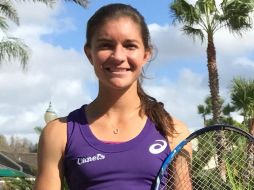 En semifinales, Marcela Zacarías derrotó a la israelí Nicole Nadel por doble 6-1. TWITTER/marcelazac