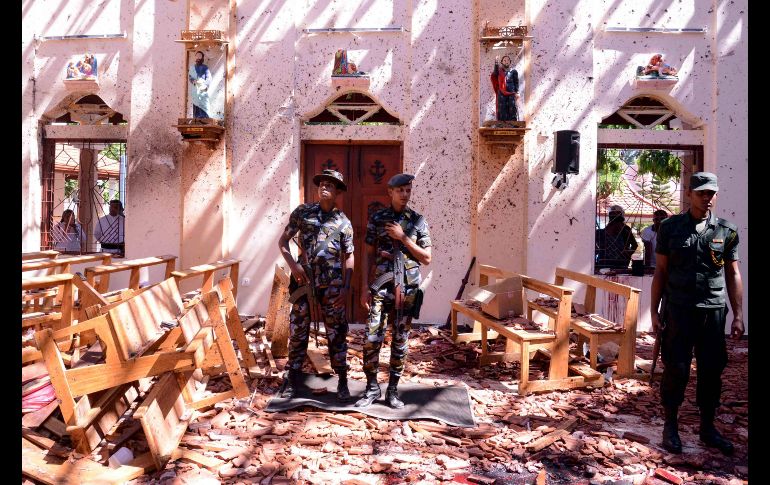 En Negombo, al norte de la capital, al menos 67 personas perdieron la vida en la iglesia de San Sebastián.
