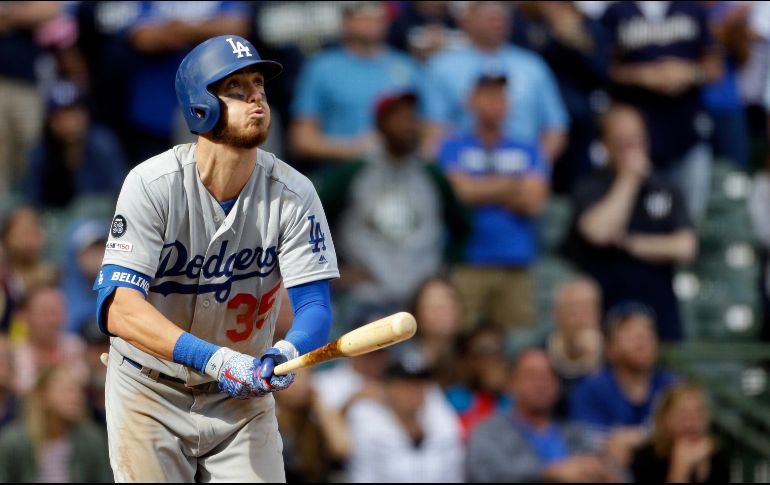 Cody Bellinger conecta jonrón en el noveno inning. AP/A. Gash