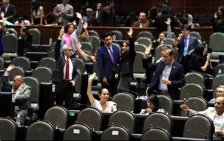 Aspecto de la sesión ordinaria de este martes en la Cámara baja, cuyo periodo ordinario concluye el 30 de abril. NTX/J. Lira