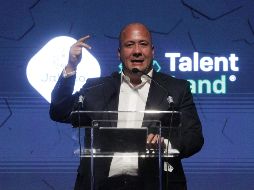 Enrique Alfaro durante la inauguración de Talent Land 2019. EL INFORMADOR/A. Camacho