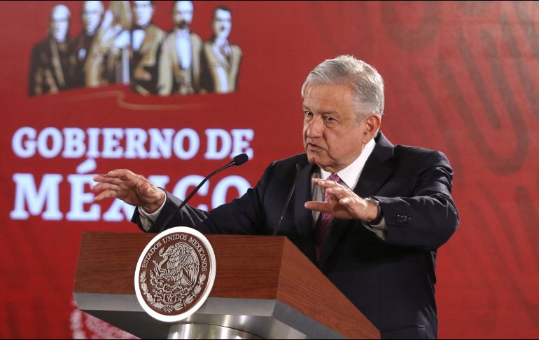 En conferencia de prensa matutina en Palacio Nacional, el Mandatario sostuvo que analizarán el incidente de las fuerzas armadas mexicanas con la Guardia Nacional. SUN/ C. Mejía