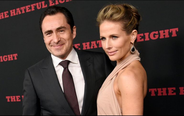 Demián Bichir y su esposa Stefanie Sherk, en una foto de 2014. AP