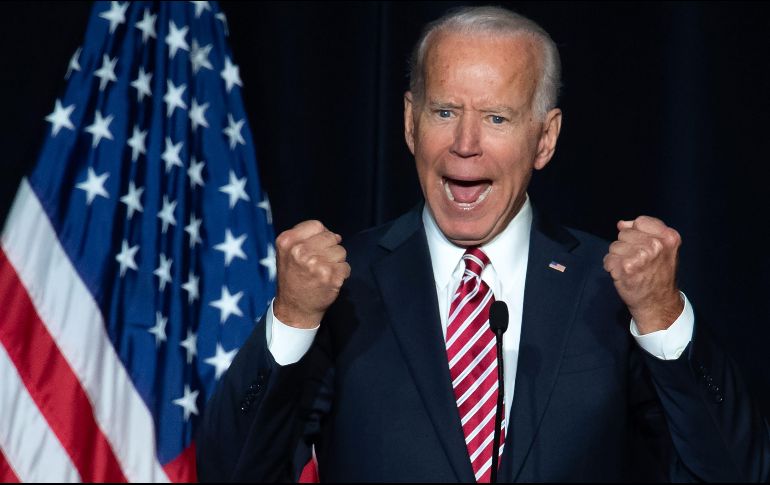 Biden, quien ocupó el cargo de vicepresidente durante el mandato de Barack Obama (2009-2017), dijo que ''los valores centrales de esta nación están en juego''. AFP / ARCHIVO