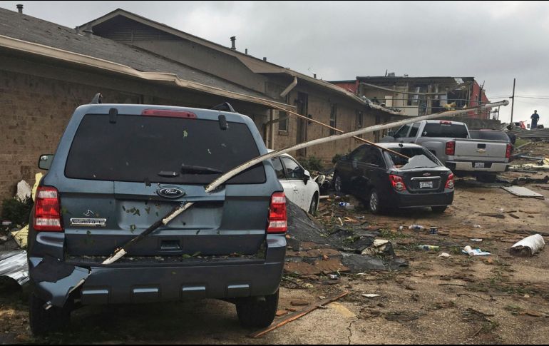 Vista general de los daños causados por el tornado en Ruston. AP/L. Elmer
