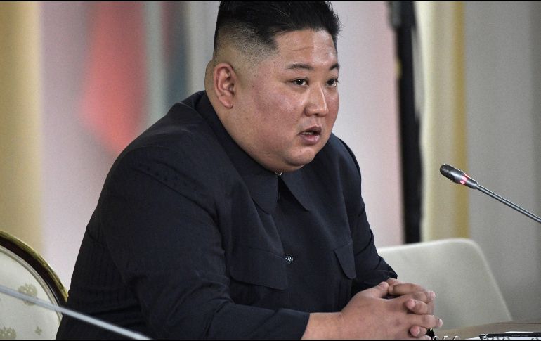 El líder norcoreano habla sobre Donald Trump durante su primera cumbre con el presidente ruso. EFE / A. Nikolsky