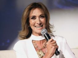 La comunicadora, feliz por el éxito de su programa “La Saga”. EL INFORMADOR