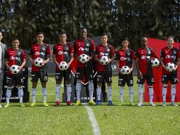 Rafael Márquez e Ignacio Hierro durante la presentación de los nuevos rojinegros en agosto. Después se sumaron Barceló y Carvajal. MEXSPORT