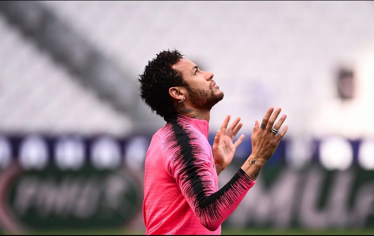 Tras la vuelta de los octavos de final ante el ManU, el atacante, que no jugó ese día, mostró su enfado en redes contra los silbantes por el penal concedido al rival tras consultar el VAR. AFP / A. C. Poujoulat