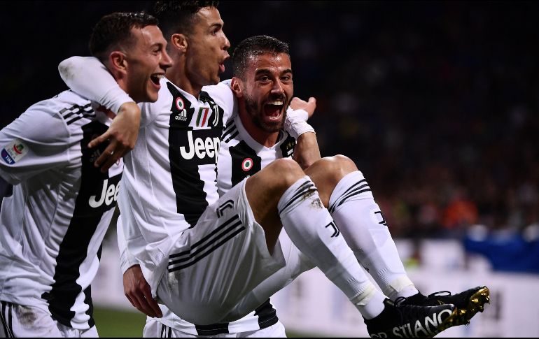 Cristiano Ronaldo surgió en el ataque para darle a Juventus la ansiada igualada. AFP/M. Bertorello