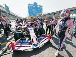 Sergio Pérez es sexto del campeonato gracias a su resultado en Azerbaiyán. SPORTPESA RACING POINT / G. DUNBAR