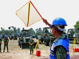 Ayer iniciaron los estudios y trabajos preliminares para la construcción del Aeropuerto Internacional “General Felipe Ángeles”, en la Base Militar de Santa Lucía. NOTIMEX/F. Estrada