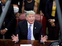 Trump, así como Mike Pence y Pompeo, expresaron su apoyo a las accionesde Guaidó. EFE/O. Contreras