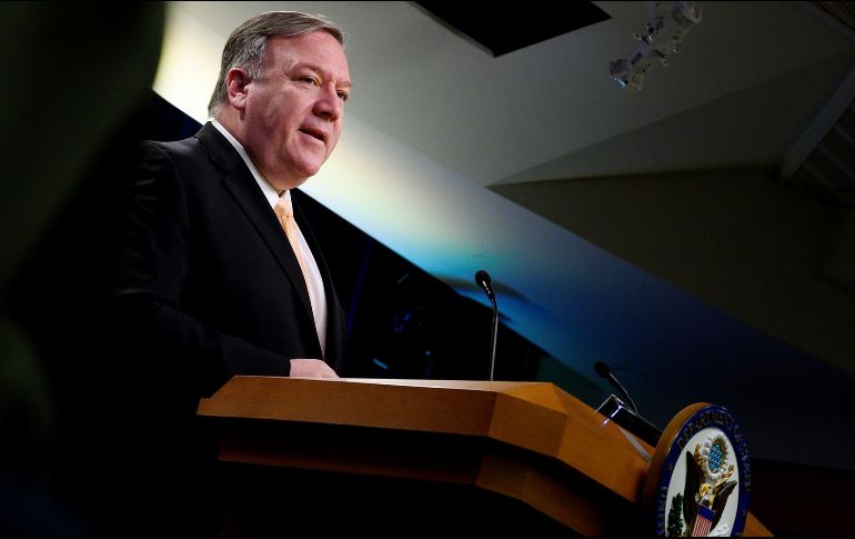 Mike Pompeo se negó a dar la fuente que le proporcionó esta información. AFP/A. Caballero