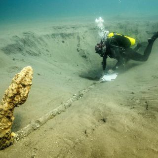 Hallan en Veracruz un ancla de madera española del siglo XV