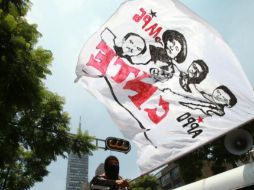 En la marcha participan estudiantes, normalistas, organizaciones sociales y campesinas. EFE / ARCHIVO