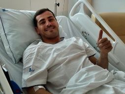 El portero pasará la noche hospitalizado en el Hospital CUF de Porto. TWITTER/@IkerCasillas