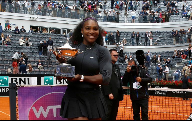Williams no ha participado en Roma desde que conquistó su cuarto título en el certamen en superficie de arcilla en 2016. AP / ARCHIVO