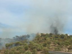 Dos brigadas, apoyadas por una pipa y una motobomba, participaron en las labores. ESPECIAL/Bomberos de Zapopan