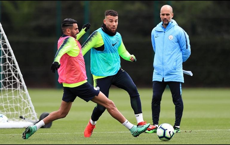 El Manchester City juega el lunes ante el Leicester City. TWITTER/ManCityES