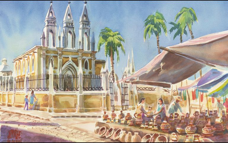 Por las noches, en el centro del lugar, se venden deliciosos antojitos y es punto de encuentro para los vecinos de la zona. ESPECIAL / J. Monroy