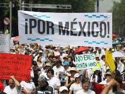 Marchan contra López Obrador en Ciudad de México