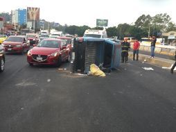 El accidente se registró la mañana de este lunes a la altura del Fraccionamiento Revolución. ESPECIAL