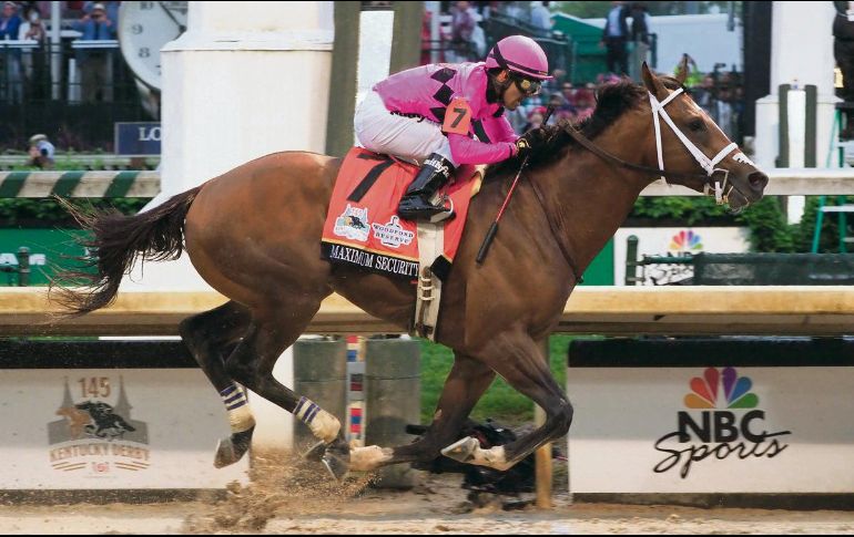 Sin oportunidad de ganar la Triple Corona, “Maximum Security” se hace a un lado. AFP
