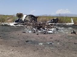 Los restos del avión fueron localizados ayer en el municipio de Ocampo. NTX/ESPECIAL