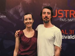 Hillary Coyne y Kyl Page, miembros de la compañía  australiana Dancenorth. EL INFORMADOR / E. Barrera