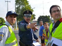 El director de Seguridad Vial de la Secretaría de Transportes dice que estos recorridos continuarán a en distintos puntos de la metrópoli para que en el plazo aproximado de un mes pueda tenerse un punteo de los puntos viales más conflictivos. ESPECIAL / Setran