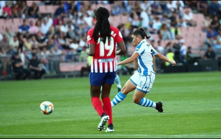 Palacios anotó al 18' para poner el 1-1 momentáneo en el marcador. TWITTER/@RealSociedad