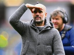 Pep Guardiola. Título a la vista para el Manchester City. TWITTER/@ManCityES