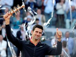 Djokovic, actual número uno del mundo, no había conquistado Madrid desde 2016. EFE/K. Huesca