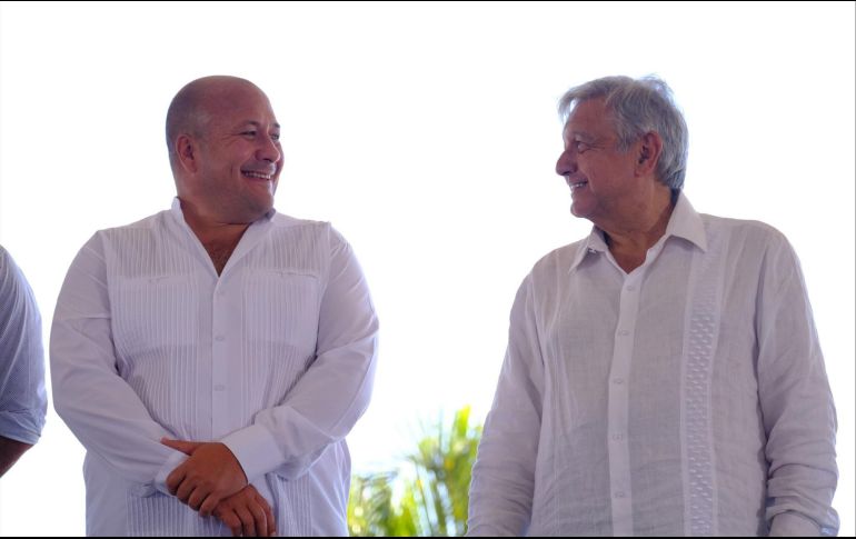 El gobernador minimiza los abucheos que recibió durante su intervención en el acto que tuvo con el Presidente, el domingo en Puerto Vallarta; afirma que todo fue armado. FACEBOOK / Enrique Alfaro Ramírez