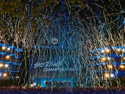 El festejo del Manchester City tras la obtención del bicampeonato, en una competencia lujosa, pero mucho más pareja que cualquier otro torneo europeo. AP