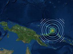 Tras el fenómeno, se emitió una alerta de peligro de tsunami en varios puntos de las costas del país y las Islas Salomón. ESPECIAL / earthquake.usgs.gov