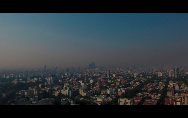 Así luce la contaminación este martes en la capital mexicana. AFP/P. Pardo