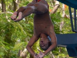 El jalisciense Osmar Olvera se repuso de dos clavados mal ejecutados en las últimas rondas, esto para después colgarse dos preseas de oro. Cortesía / Code