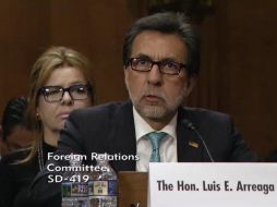 El embajador estadounidense en Guatemala, Luis Arreaga, se compromete a aportar estrategias contra grupos criminales para que no afecten a las personas que se trasladan. TWITTER / @usembassyguate