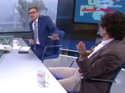 El ecologista Gabriel Quadri y el analista político Hernán Gómez discuten en el programa televisivo. YOUTUBE / Noticieros Televisa