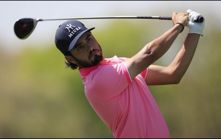 Abraham Ancer compite en su primer major del año, el segundo en su carrera. EFE/T. Maury